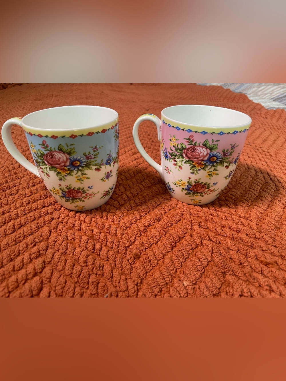 Bone China rose of England Porcelain Mugs Set floral